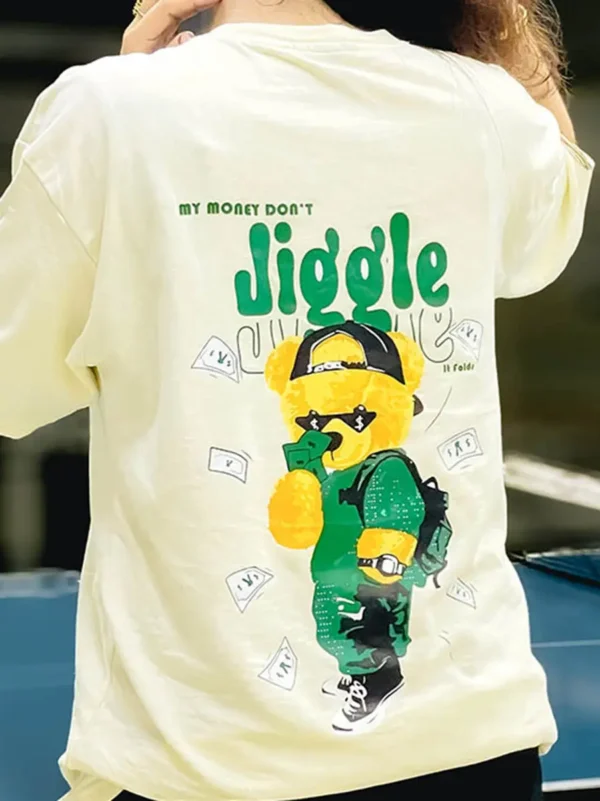 Jiggle Money Drop Shoulder T-Shirt - Image 6