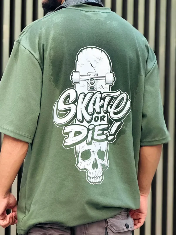 Skate Or Die Drop Shoulder T-shirt - Image 7