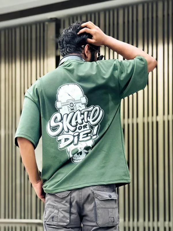 Skate Or Die Drop Shoulder T-shirt